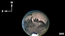 Imagen del planeta Marte. EFE/IAC/Casado y Serra-Ricart.