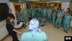 ENTRENAMIENTO FRENTE AL ÉBOLA DEL DEPARTAMENTO DE DEFENSA EN TEXAS