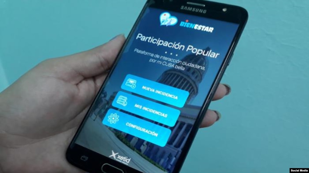 La aplicación "Participación Popular", creada en Cuba por la Empresa de Tecnologías e Información, Xetid, para digitalizar la delación..