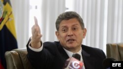 Fotografía de archivo expresidente del Directorio del Banco Central de Ecuador, Pedro Delgado