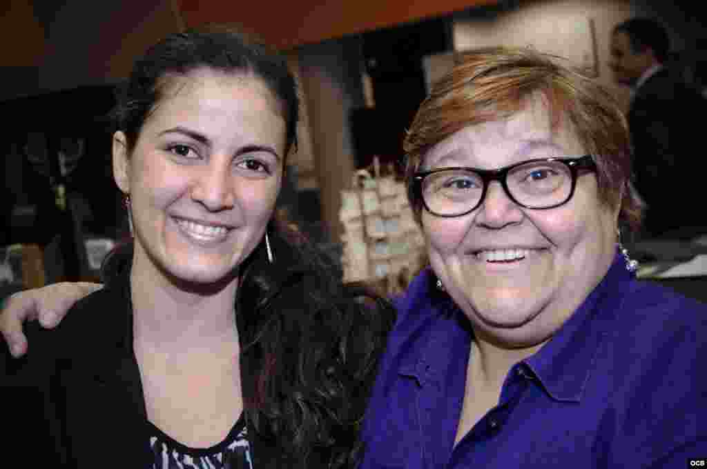 Rosa María Payá with Christinsa Sanson, Senior TV Projects Manager at OCB. 