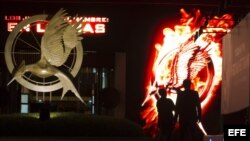 Promocion de la película "Hunger Games 2: Catching Fire" en el hotel Majestic Barriere, Festival de Cine de Cannes, Francia.