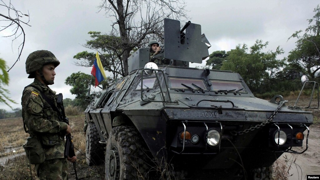 Soldado colombiano en la frontera con Venezuela. Archivo.