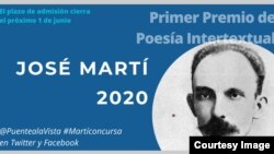 Los resultados del primer Premio de Poesía Intertextual José Martí 2020 se darán a conocer el martes 7 de julio.