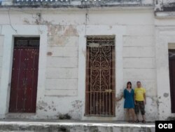 Fachada de la casa de Iris Mariño y Mario Junquera en Camagüey.