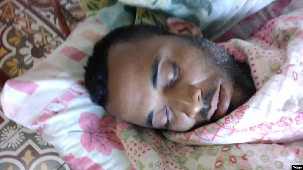 El sacerdote yoruba Alexei Mora Montalvo, en huelga de hambre desde el 15 de enero pasado.