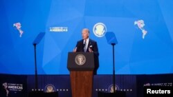 El presidente Joe Biden en la Cumbre de las Américas, el 8 de junio de 2022. (Reuters/Daniel Becerril).