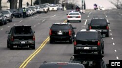 Fotografía de archivo. La caravana del presidente de Estados Unidos, Barack Obama.