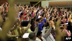 Votación de delegados al VI Congreso del Partido Comunista de Cuba (PCC).