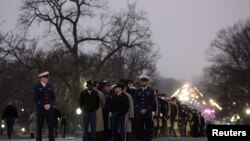 Un ensayo de la ceremonia inaugural del presidente Barack Obama.