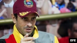 El líder opositor venezolano, Henrique Capriles.