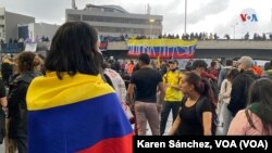 Multitudinarias marchas recorrieron las calles de las ciudades colombianas durante los últimos días. [Foto: Karen Sánchez, VOA]