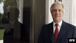 Tabaré Vázquez, ex presidente de Uruguay y candidato a las elecciones presidenciales por el Frente Amplio.