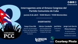 El Centro Cescos, en Uruguay, analiza los temas del Octavo Congreso del Partido Comunista de Cuba, con representantes de la sociedad civil cubana.