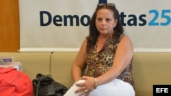 Fotografía cedida por la Agencia Brasil donde se ve a la médica cubana Ramona Matos Rodríguez en la sede del congreso en la ciudad de Brasilia (Brasil).