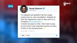 Juez Australiano permite a Djokovic jugar en abierto de Australia
