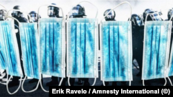 Imagen de la campaña de Erik Ravelo y Amnistía Internacional. Ambos unieron fuerzas para luchar contra la represión en tiempos de coronavirus.