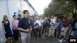Marco Rubio con sus electores