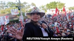 Xiomara Castro, presidenta de Honduras, cuando era candidata el 20 de noviembre de 2021. (Reuters/Joseph Amaya).