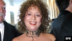 La escritora cubana Delia Fiallo. 