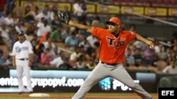 Raúl Valdés en diciembre pasado con los Toros del Este