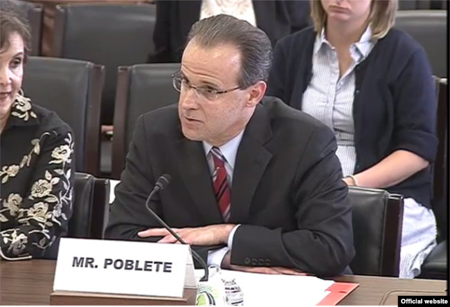 El abogado Jason Poblete, testifica ante el Subcomité de Seguridad de la Cámara de Representantes de EE.UU
