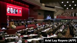Imagen del VIII Congreso del PC, el 18 de abril de 2021. (AFP PHOTO / ACN / ARIEL LEY ROYERO).