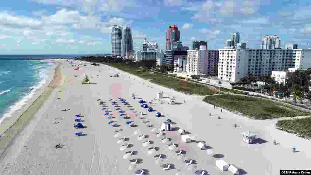 Imágenes de Miami ante el avance del Coronavirus. 