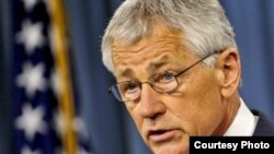 Secretario de Defensa, Chuck Hagel.