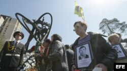 Los ucranianos recuerdan la tragedia de Chernóbil.
