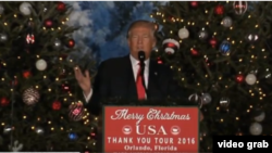 Trump en Orlando, Florida el 16 de diciembre de 2016.