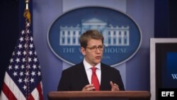 Jay Carney, portavoz de la Casa Blanca, denunció ola de atentados en Irak.