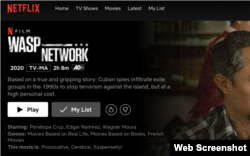Netflix presenta The Wasp Network como un filme basado en hechos reales.