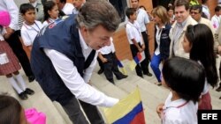 Fotografía de archivo del presidente de Colombia, Juan Manuel Santos.