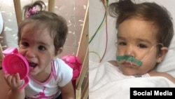 "A la izquierda está como la llevé cuando la fui a vacunar, y a la derecha como me la devolvieron", escribió Yaima Caballero Peralta en su cuenta de Instagram.