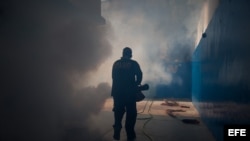 Venezuela labores de fumigación para eliminar criaderos de mosquito.