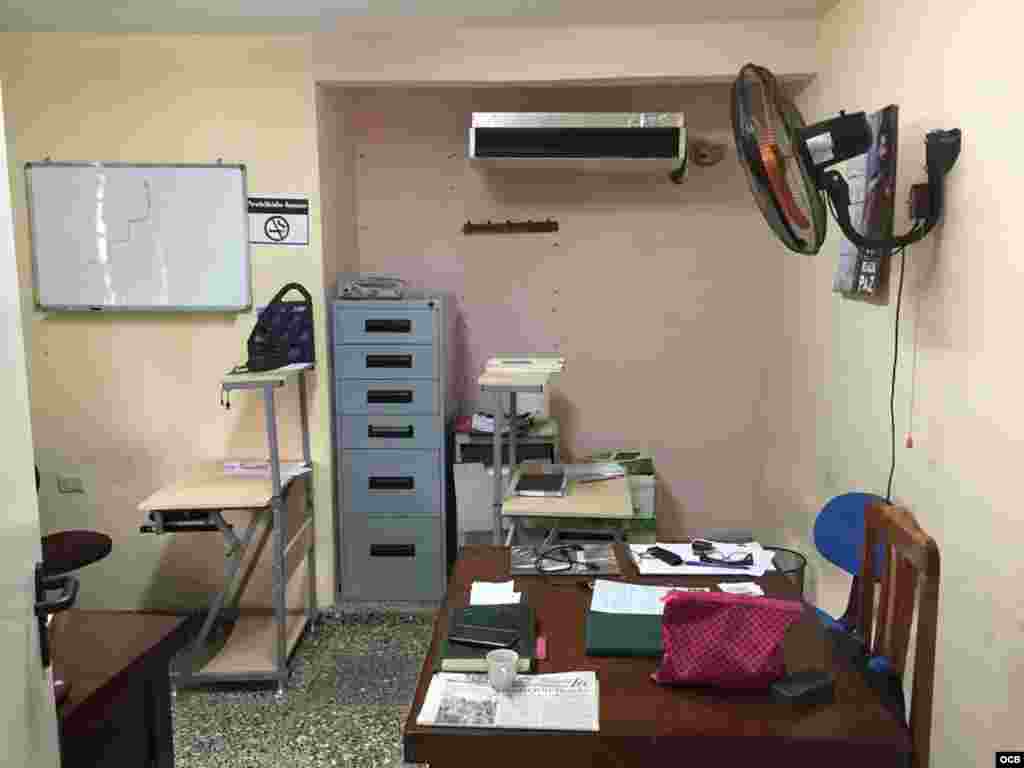 Sede de Cubalex, con oficina sin computadoreas 