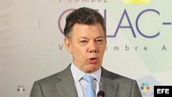 Fotografía de archivo del presidente de Colombia, Juan Manuel Santos.