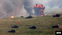 Ejercicios militares de la región rusa de Chelyabinsk,