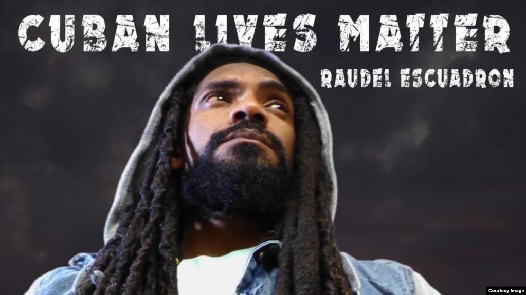 Portada del sencillo "Cuban Lives Matter", de Raudel Collazo.