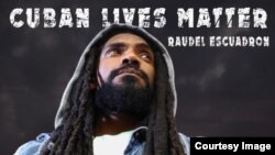 Portada del sencillo "Cuban Lives Matter", de Raudel Collazo.