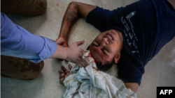 Joven herido durante manifestación por libertad de los detenidos en Nicaragua