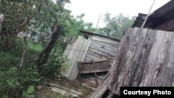Daños en una vivienda tras paso del ciclón Foto cortesía de Yalmilka Abascal