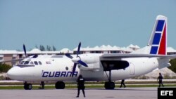 Avión de Cubana de Aviación 