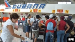 Vuelos internacionales en el aeropuerto José Martí 