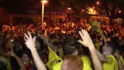 Celebración multitudinaria en las calles de Villarreal