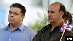 Carlos Lage (d) y Felipe Pérez Roque (i).