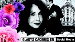 Gladys Cáceres en La viuda de Gardel, dirigida por Ignacio Izcaray. (Facebook)