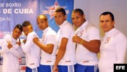 Parte del equipo Los Domadores de Cuba, que compite en el Grupo B de la Serie Mundial de Boxeo (WSB, por sus siglas en inglés).