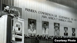 Castro en la Conferencia Trincontinental